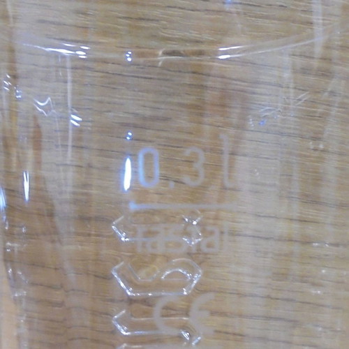 Warsteiner beer set of two promotional glasses 300ml used