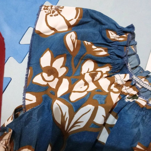 Floral blouse or dress like new, blue, size XL