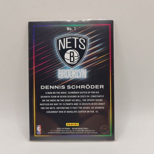 Dennis Schroder Panini Recon 2023-24 base card new