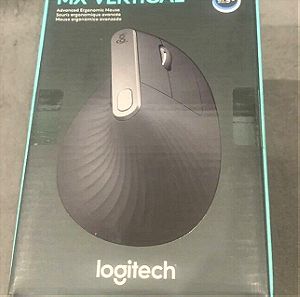 Logitech MX Vertical Ασύρματο & Ενσύρματο Εργονομικό Bluetooth Ποντίκι Μαύρο