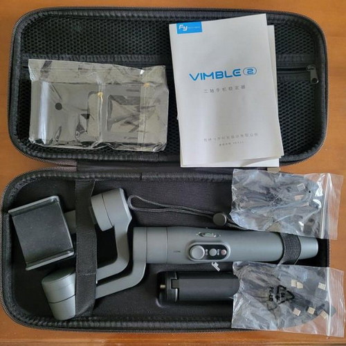 FeiyuTech Vimble 2 Gimbal Selfie Stick like new with case and converter gift