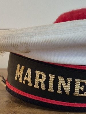 Marine Nationale Bachi French Navy Sailor Hat Vintage 1980-1990