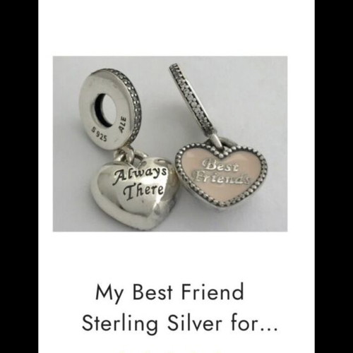 Pandora heart charm Best Friends always there
