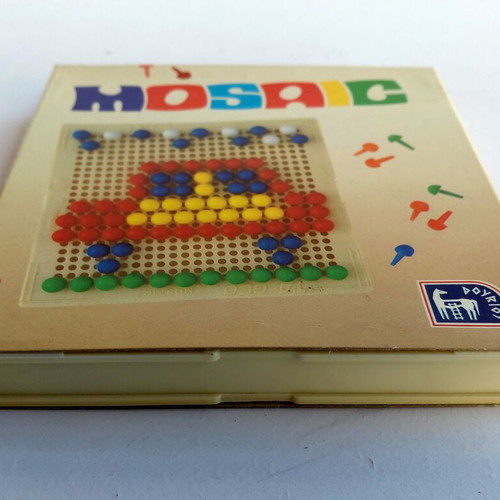 Mosaic vintage 80s travel board game Doureios
