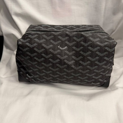Goyard toiletry bag new, gray and black