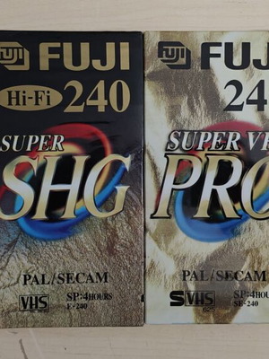 Super VHS Fuji video cassettes new sealed, pack of 4