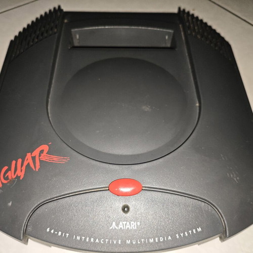 Atari Jaguar console used with Cybermorph game and accessories