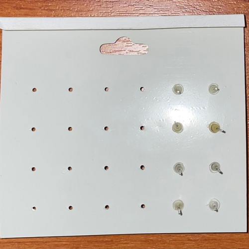Small earrings new, pack of 4 pairs with pearls and diamonds