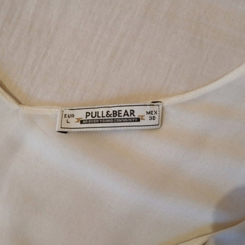 Pull and Bear white see through strap top new, size Large