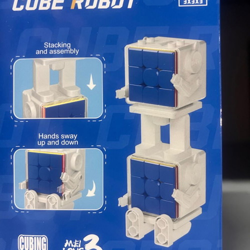 MoYu MeiLong 3x3 Speed Cube with Robot Display Case new