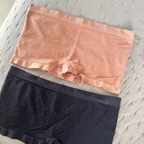 Lingerie set new with lace top, cotton dresses, boxer shorts, and slip