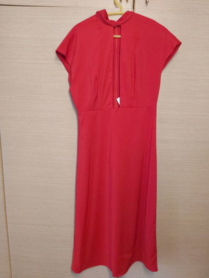 Top Shop midi dress new, red, size S