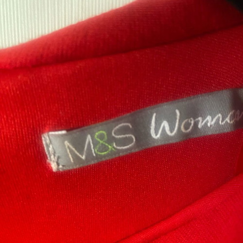 Marks & Spencer dress red size 14 like new