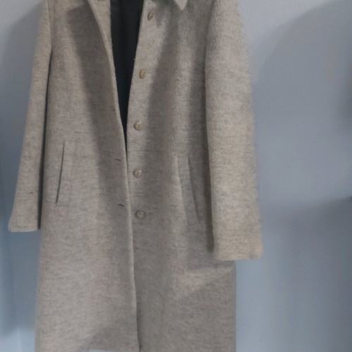 Wool Blend Coat Grey Like New, Size M