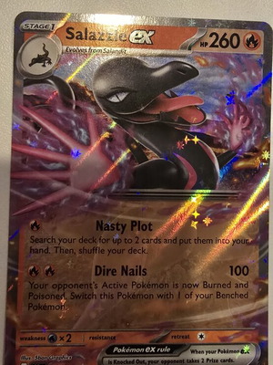 Salazzle ex Pokémon card like new
