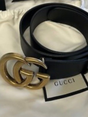 Gucci Marmont колан нов, черен, размер 80