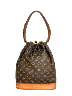Louis Vuitton Noe класическа чанта с видими следи от употреба и ремонти