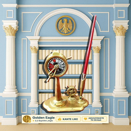Decorative nautical instruments used, brass desktop set