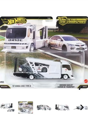 Hot Wheels '07 Honda Civic Type R premium transport set
