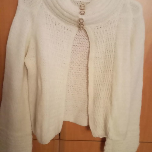 Handmade cardigan used, size M, beige