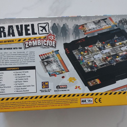 Zombicide Travel 2nd Edition Board Game like new
