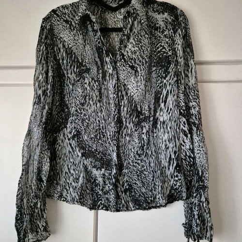 Marks & Spencer thin shirt like new, black and white, size L