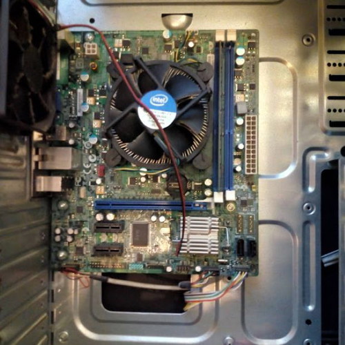 Intel Pentium Desktop PC Case used, motherboard and components included