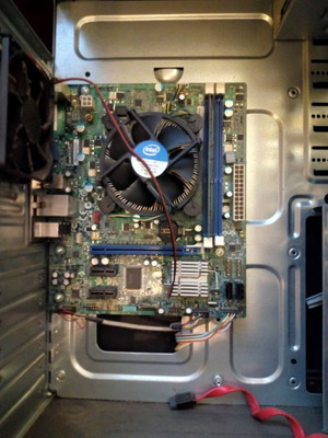 Intel Pentium Desktop PC Case used, motherboard and components included