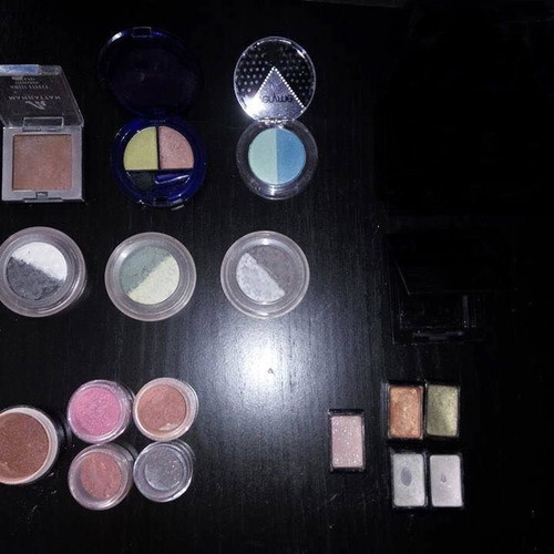 Eyeshadows used, all together, bottom ones free