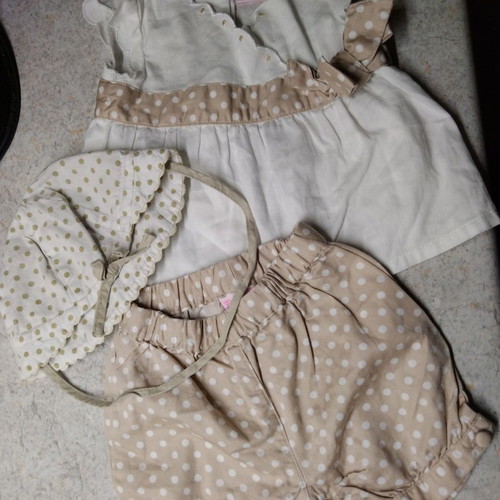 Prenatal set for 3-6 months like new with diaper change buttons
