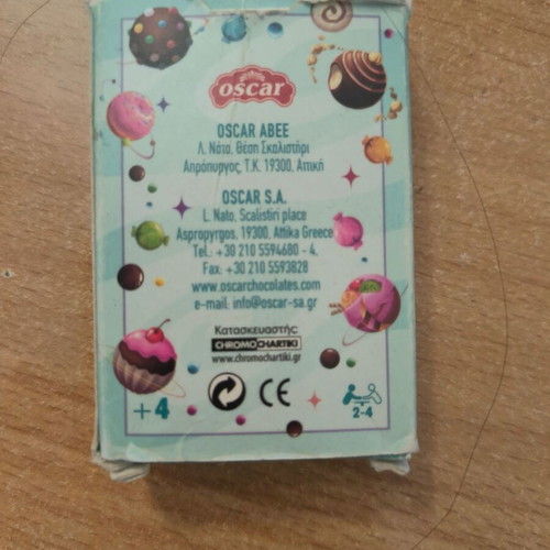 Oscar Sweet World memory game used
