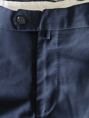 Zara men's fabric pants like new, size 40, dark blue