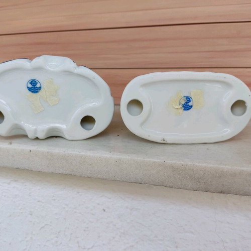 Period figurines like new, set of two, 12cm height