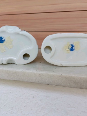 Period figurines like new, set of two, 12cm height