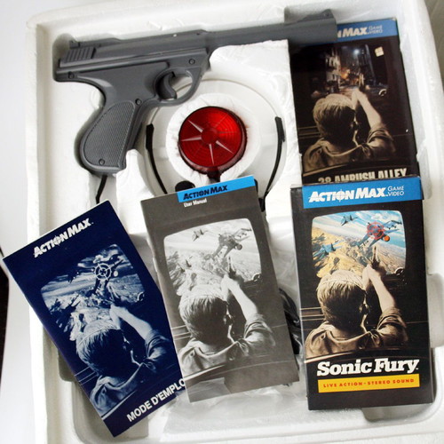 Action Max Vintage 1987 new console with VHS games