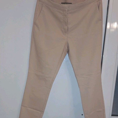 Zara women's pants used, size Large, pink-beige