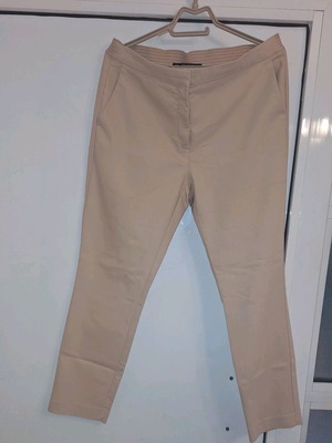 Zara women's pants used, size Large, pink-beige