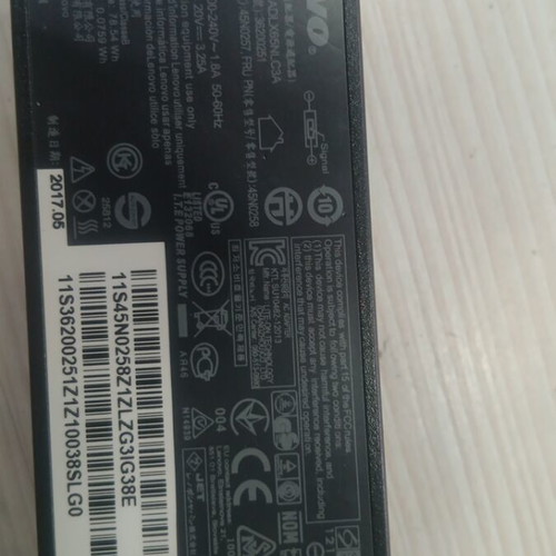 Lenovo charger used, non-functional
