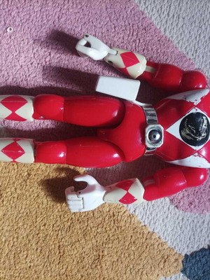 Power Rangers Mighty Morphin Red Ranger (Jason) figure used, Bandai 1993