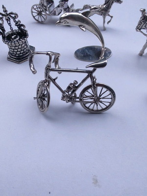 Μινιατούρες ασημένιες σαν καινούργιο, σετ 6 τεμαχίων