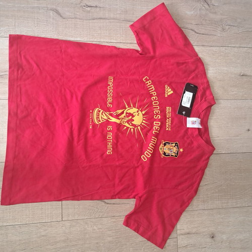 Adidas Spain Football Jersey new, size M, red, 2010 World Cup