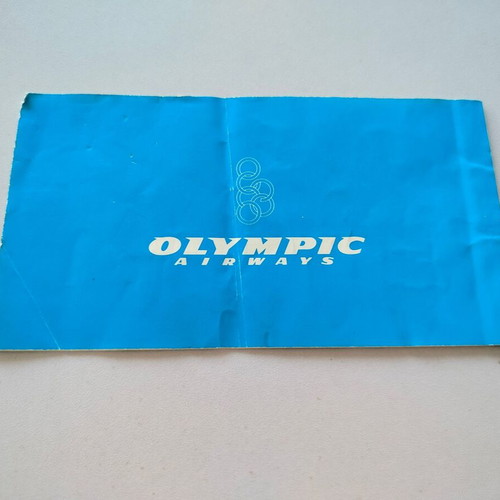 Olympic Airlines tickets used, pack of 3, 1970s