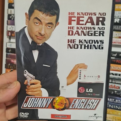 Johnny English DVD with Greek subtitles, comedy