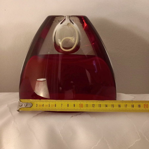 Krosno oil lamp like new made of solid crystal