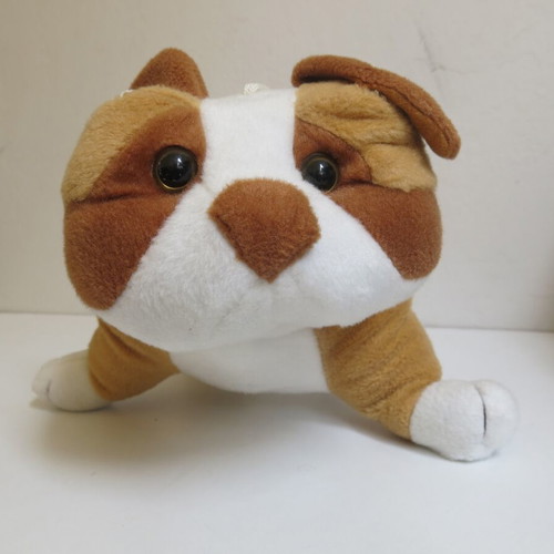 Bulldog plush puppy used with hook 30x26cm
