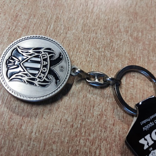 PAOK Authentic Metal Keychain with Double-Headed Eagle