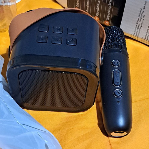 Karaoke Speaker KPS2 with 2 Wireless Microphones and Lighting Effects