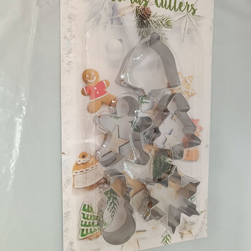 Metal cookie cutter set 5 pieces new