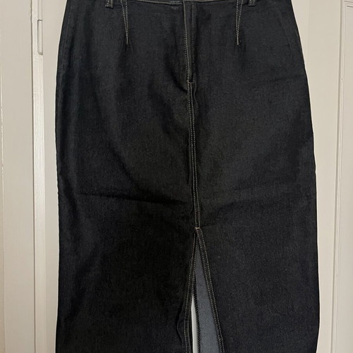 Mango denim skirt small, like new, black and grey