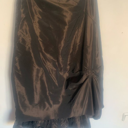 Celestino satin skirt XL brown like new